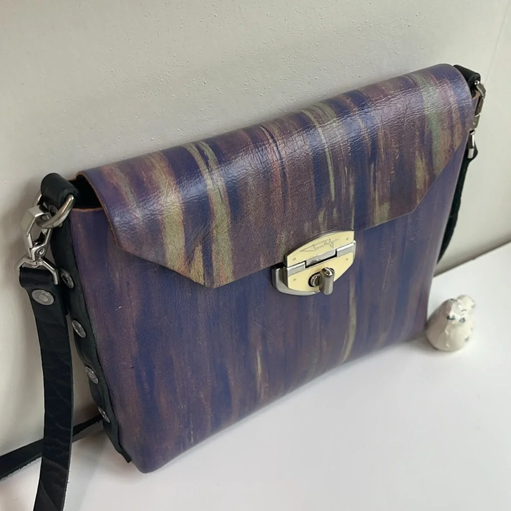 Jon Wye Leather Clutch Crossbody - Picture 8 of 17